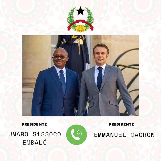 Entretien téléphonique entre les Présidents Emmanuel Macron et Umaro Sissoco Embaló Entretien téléphonique entre les Présidents Emmanuel Macron et Umaro Sissoco Embaló