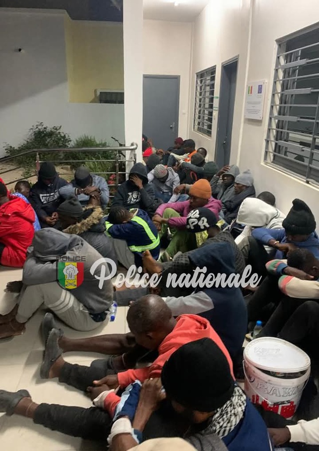 Ssoixante-treize (73) candidats à la migration irrégulière arrêtés par la police Ssoixante-treize (73) candidats à la migration irrégulière arrêtés par la police