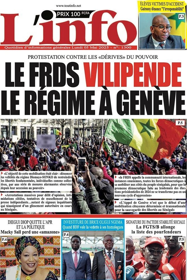 RECTIFICATIF du Directeur de Publication de l'INFO-QUOTIDIEN RECTIFICATIF du Directeur de Publication de l'INFO-QUOTIDIEN