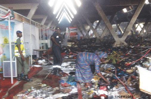 Ce qui n'a pas été dit sur l'incendie au pavillon vert de la foire de Dakar Ce qui n'a pas été dit sur l'incendie au pavillon vert de la foire de Dakar