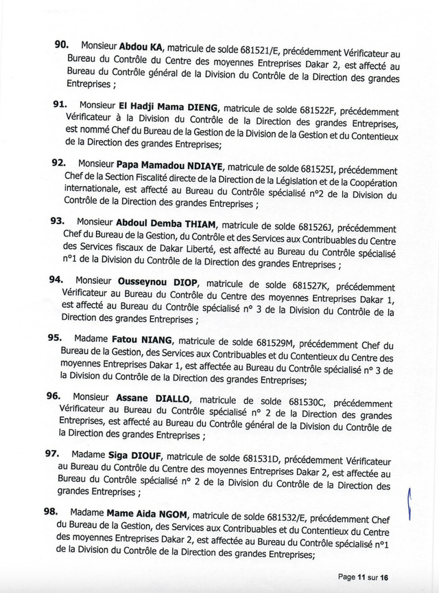 DGID : Jeux de chaises musicales chez les inspecteurs des impôts et des domaines DGID : Jeux de chaises musicales chez les inspecteurs des impôts et des domaines