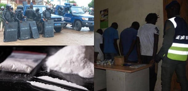 Réseau de trafic de cocaïne démantelé : Des gendarmes du GLAD attaqués à Ngor, 4 dealers arrêtés Réseau de trafic de cocaïne démantelé : Des gendarmes du GLAD attaqués à Ngor, 4 dealers arrêtés