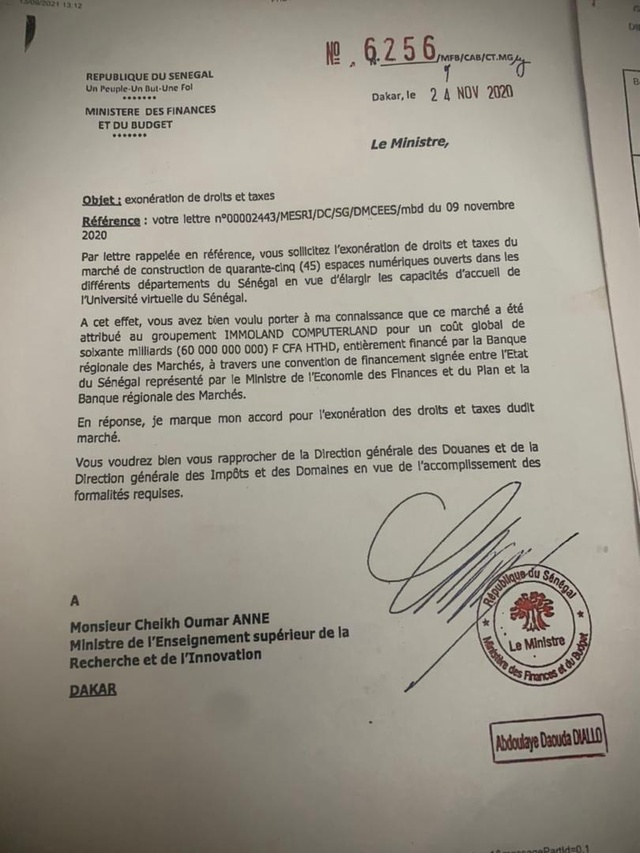 Reddition des comptes au SÉNÉGAL- Abdoulaye Thiam , proche de l’ancien président de la République, auditionné
