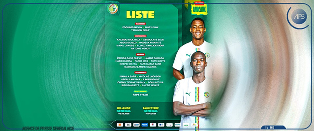 Matchs amicaux de juin : Pape Thiaw publie une liste de 26 joueurs, sans Sadio Mané Matchs amicaux de juin : Pape Thiaw publie une liste de 26 joueurs, sans Sadio Mané