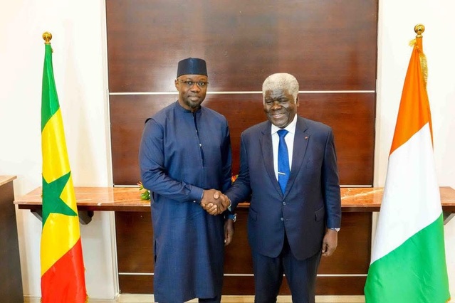 Séance de travail entre le Pm Ousmane SONKO et son homologue Ivoirien Séance de travail entre le Pm Ousmane SONKO et son homologue Ivoirien