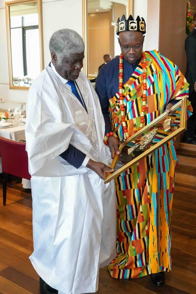 PHOTOS- Le Premier ministre Ousmane SONKO honoré lors du déjeuner offert à son honneur par son homologue ivoirien