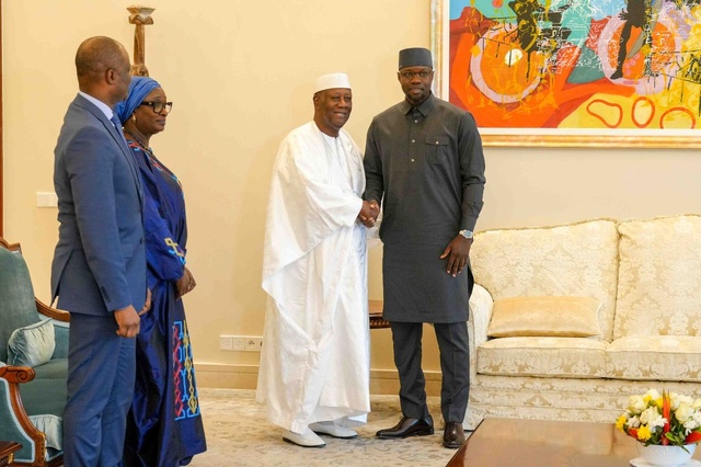 Le Premier ministre Ousmane SONKO reçu en audience par S.E.M Alassane OUATTARA, Président de la République de Côte d’Ivoire.