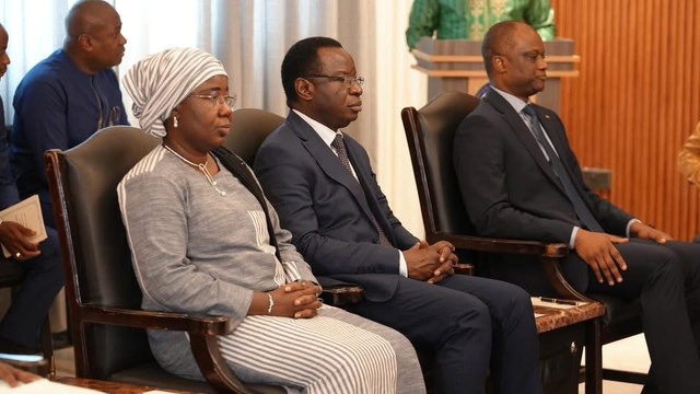 Le  Premier ministre Ousmane SONKO  reçu par le Président Julius Maada BIO