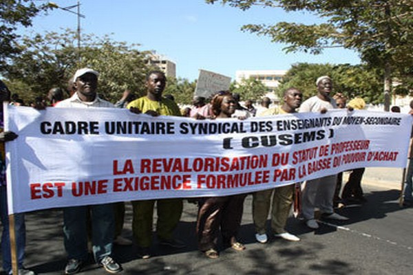 Saint-Louis : les enseignants du CUSEMS boycottent les classes, ce lundi.