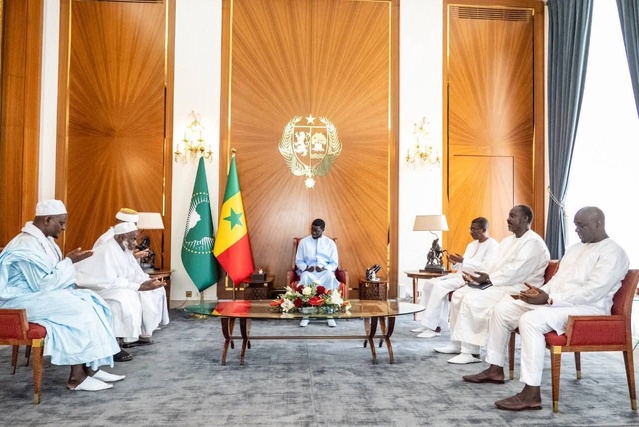 Le  Khalif général du Fouladou, Thierno Mouhamadou Mounirou Baldé, reçu par le Président de la République 