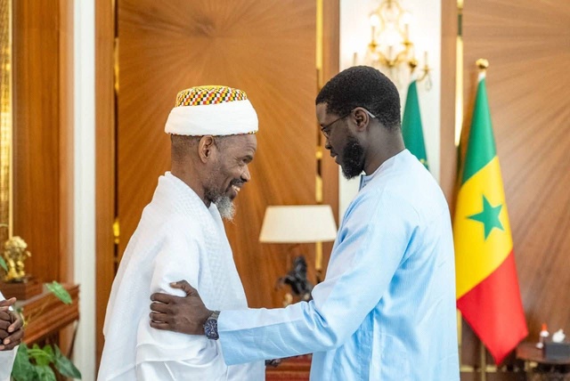 Le  Khalif général du Fouladou, Thierno Mouhamadou Mounirou Baldé, reçu par le Président de la République 
