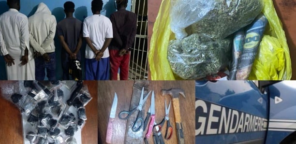 Agressions et trafic de drogue à Diamniadio : Un gang de 5 étrangers démantelé par la gendarmerie Agressions et trafic de drogue à Diamniadio : Un gang de 5 étrangers démantelé par la gendarmerie