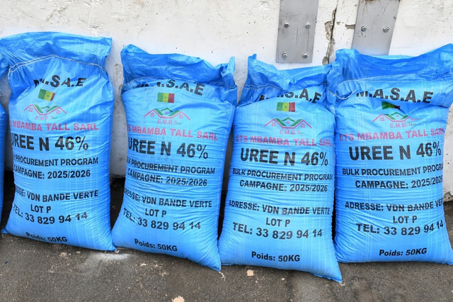 Campagne agricole 2025 : 33 000 tonnes d’urée réceptionnées au Port de Dakar !