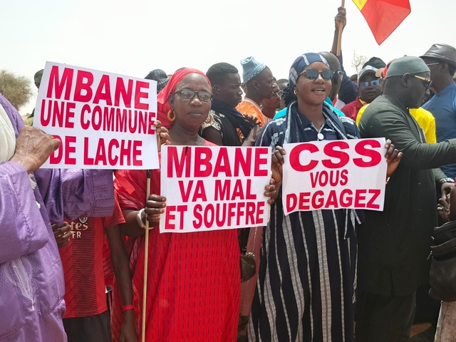 Marche de protestation à Mbane : 1026 hectares au cœur de la colère Marche de protestation à Mbane : 1026 hectares au cœur de la colère