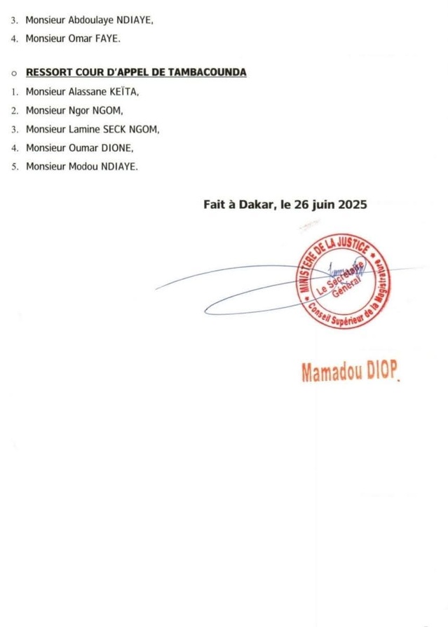 [Documents] Conseil supérieur de la magistrature : vaste mouvement au sein de la justice