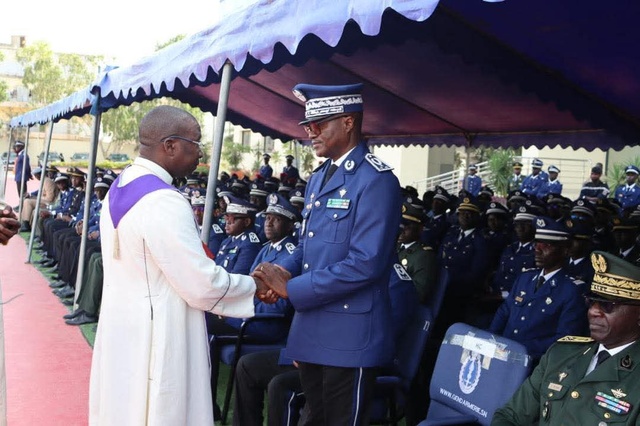 Cérémonie de levée de corps de feu  Colonel Émile MANGA: la Gendarmerie nationale rend un dernier hommage à un officier émérite