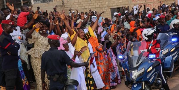 Images de la pose de la première pierre de l'arène nationale de lutte Sénégalaise