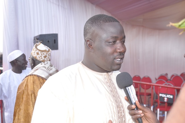 Images de la pose de la première pierre de l'arène nationale de lutte Sénégalaise