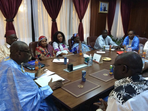 Sur ces images, Me Kaba recevait des représentants venus des régions Sur ces images, Me Kaba recevait des représentants venus des régions