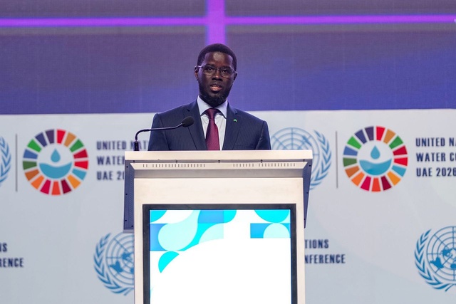 EAU ET CLIMAT : LE PRÉSIDENT BASSIROU DIOMAYE FAYE APPELLE À UNE MOBILISATION MONDIALE DEPUIS DAKAR