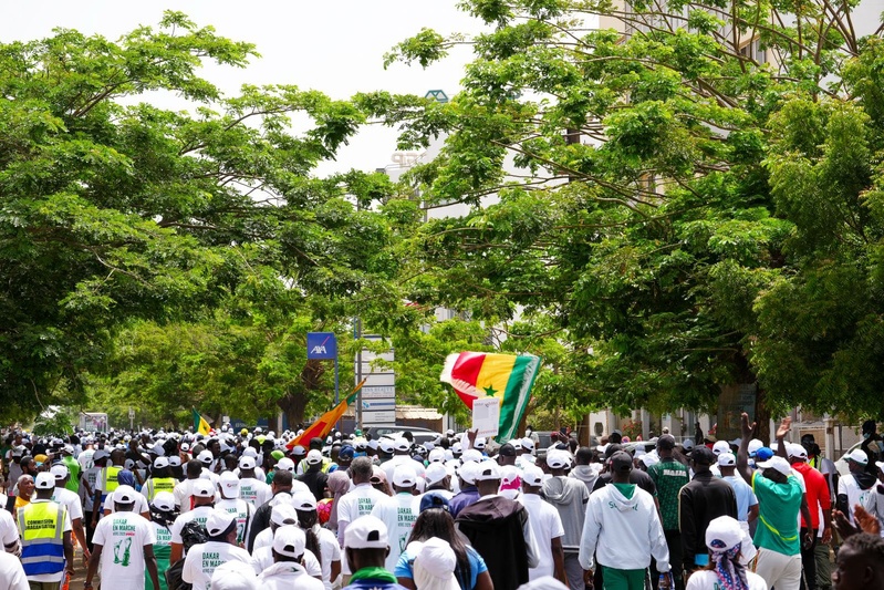 Retour en images sur la grande randonnée pédestre organisée par PASTEF Dakar, en présence du Président Ousmane SONKO