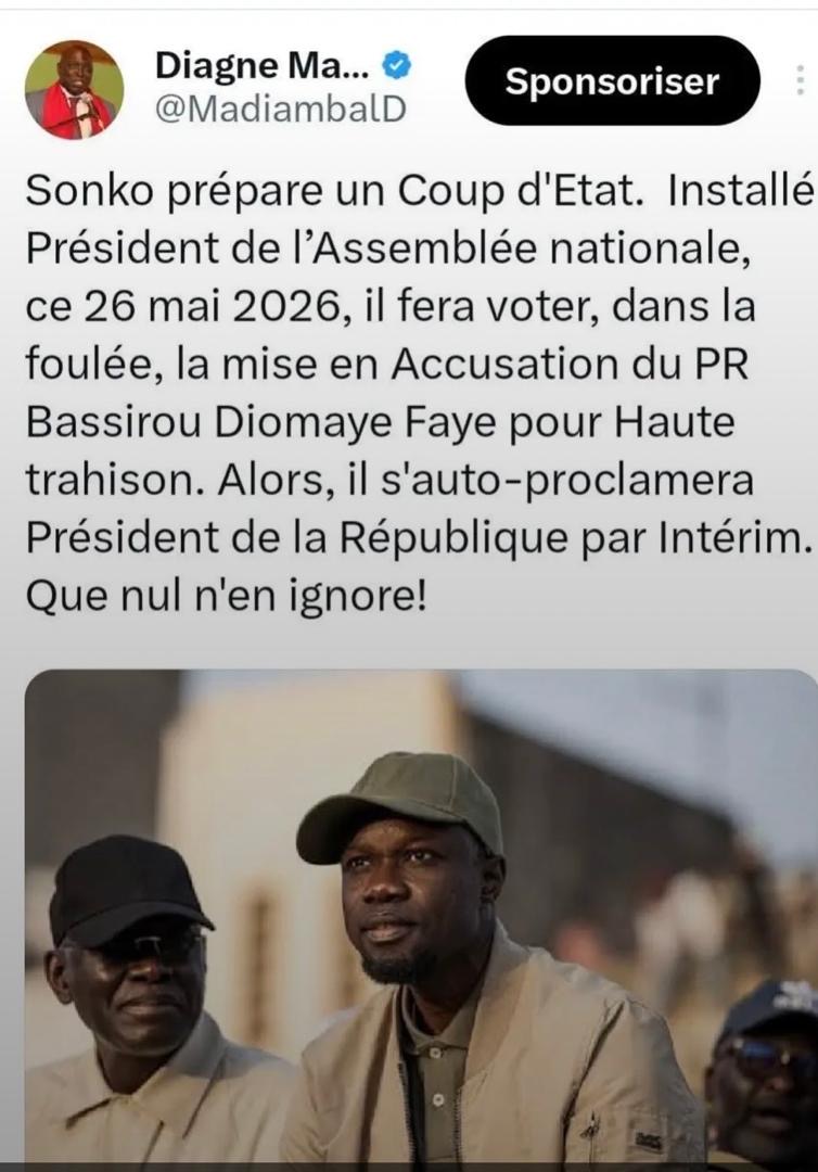 Ousmane Sonko prépare un coup …d’Etat (Madiambal Diagne )