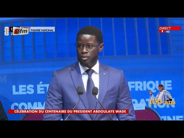 CENTENAIRE ABDOULAYE WADE : Le Discours du président Bassirou Diomaye Faye