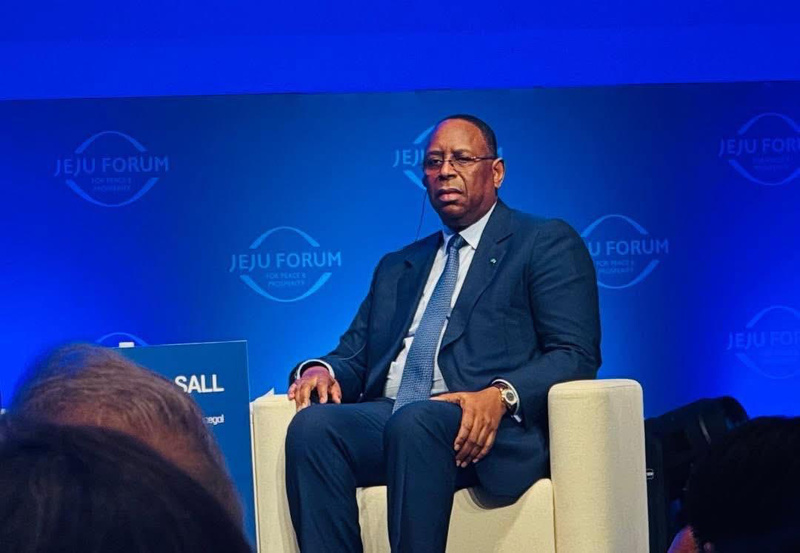 Macky Sall au Forum de Jeju : plaider pour la confiance et la résilience dans le multilatéralisme