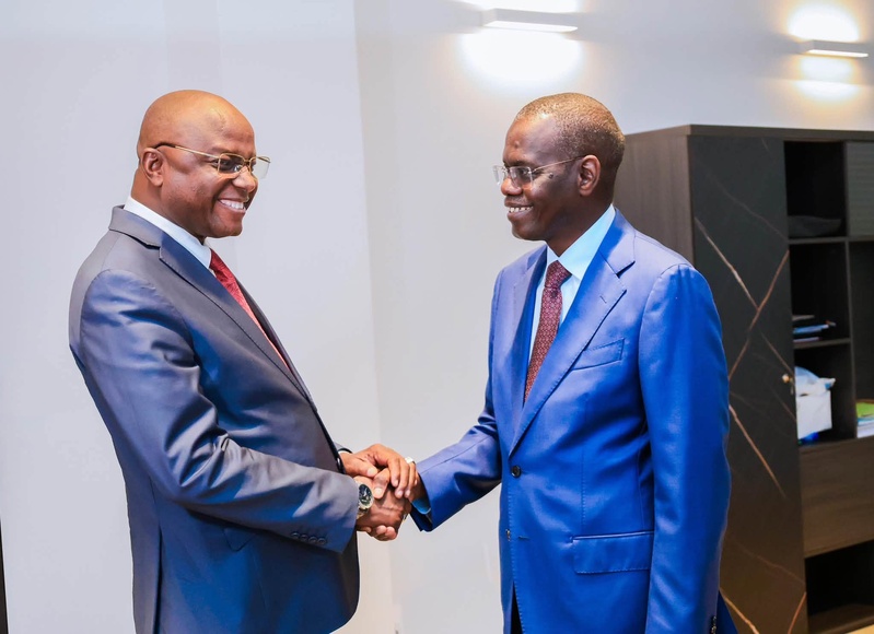 Le  ministre de l'Eau et de l'Energie de la République du Tchad reçu par le Pm du Sénégal