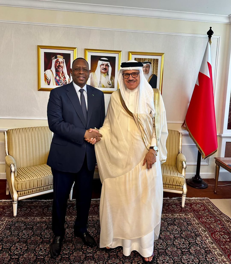 Campagne pour le poste de Sg de l'ONU- Macky Sall reçu au Royaume de Bahreïn par le ministre bahreïnien des Affaires étrangères Campagne pour le poste de Sg de l'ONU- Macky Sall reçu au Royaume de Bahreïn par le ministre bahreïnien des Affaires étrangères