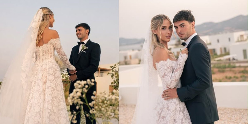 Brahim Díaz a épousé Luz Méndez en Grèce le week-end dernier, couronnant six années de liaison avant de souffler ses 27 bougies Brahim Díaz a épousé Luz Méndez en Grèce le week-end dernier, couronnant six années de liaison avant de souffler ses 27 bougies