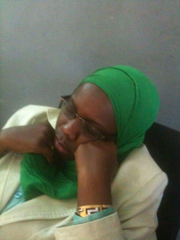 Fatou Sy du journal "Enquête" terrassée Fatou Sy du journal "Enquête" terrassée