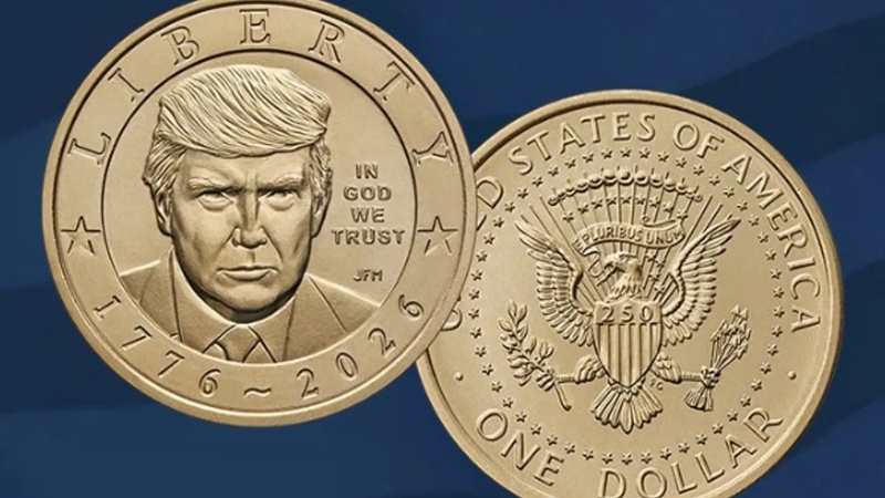 Le visage de Trump frappe le dollar américain : une première qui fait déjà polémique Le visage de Trump frappe le dollar américain : une première qui fait déjà polémique