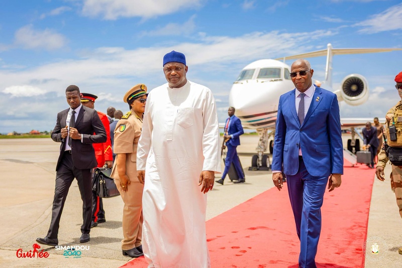 Guinée-Gambie : Adama Barrow à Conakry pour consolider les liens d’amitié et de coopération