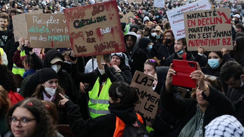 550.000 manifestants ont participé à la mobilisation annonce le ministre de l'Intérieur