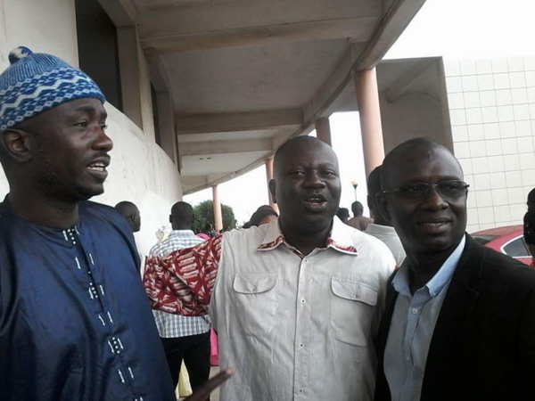 Le maire de Dakar, Khalifa Sall et ses seconds couteaux à la DIC Le maire de Dakar, Khalifa Sall et ses seconds couteaux à la DIC