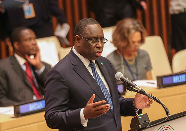 "LA QUESTION DE L’ÉNERGIE EST UN ENJEU VITAL EN AFRIQUE " (MACKY SALL)