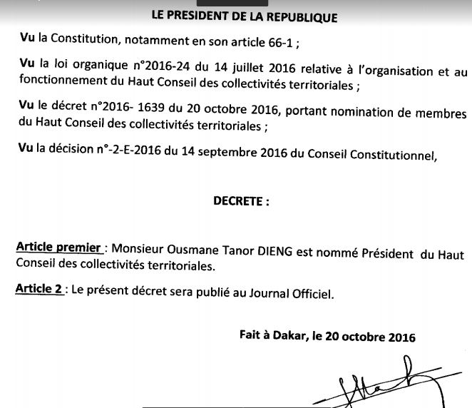 Tout sur le HCCT (décrets signés par le Pr, membres ...) Tout sur le HCCT (décrets signés par le Pr, membres ...)