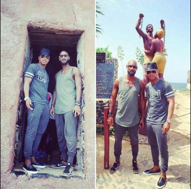 El Hadji Ousseynou Diouf et Nicolas Anelka à l'Ile de Gorée El Hadji Ousseynou Diouf et Nicolas Anelka à l'Ile de Gorée