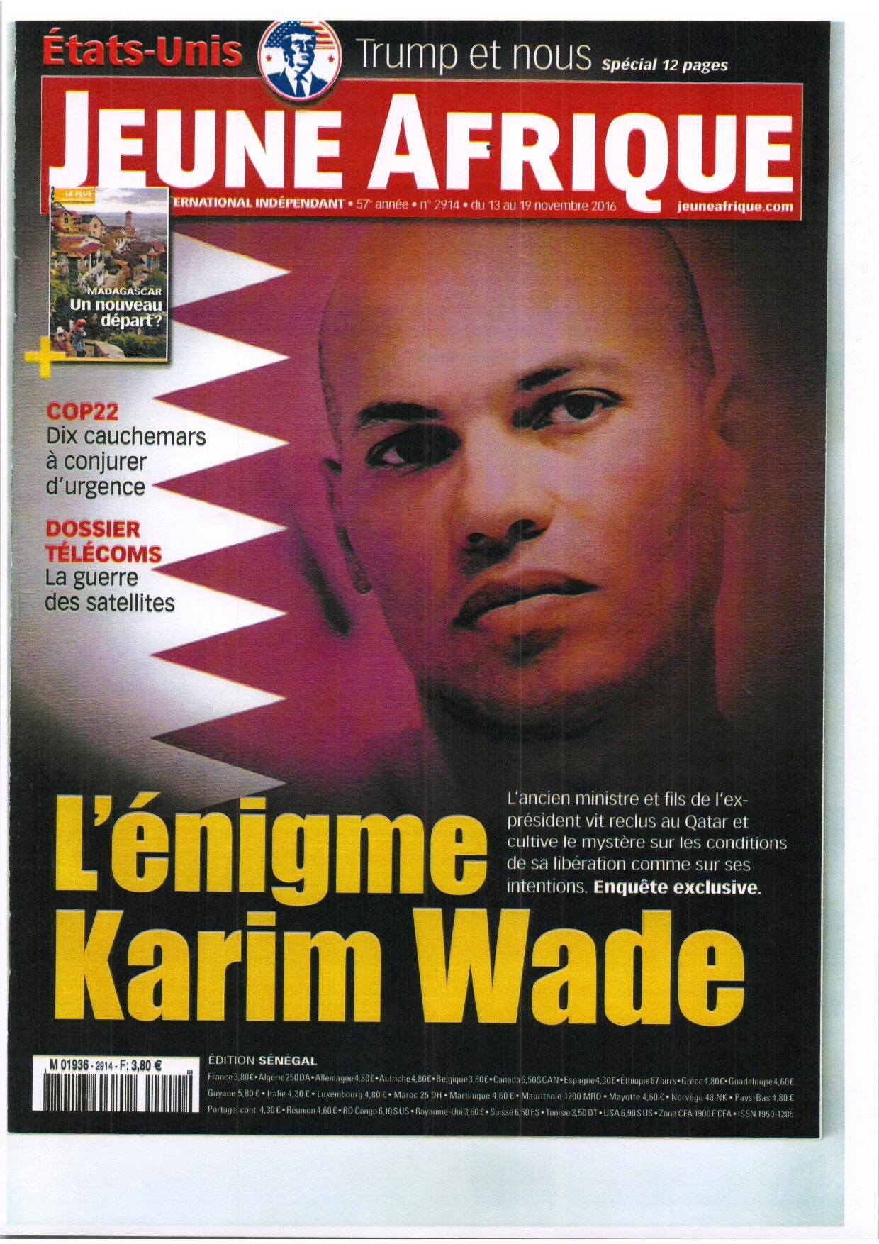Enquête JA : L'énigme Karim Wade ou l'histoire d'une libération secrète