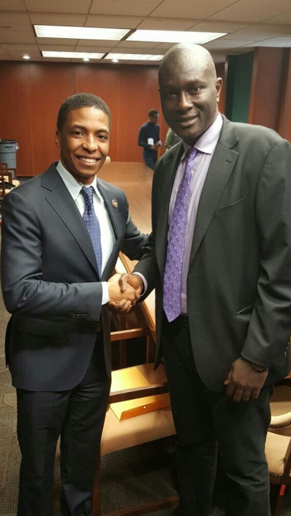 Mohamed Touré invité de Erica Thomas à la Chambre des Représentants de l'Etat de Géorgie.