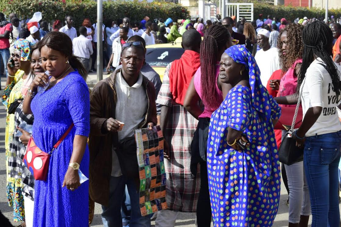 Les images du rappel des troupes des partisans de Khalifa Sall