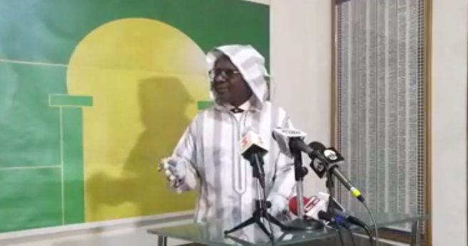 Serigne Modou Kara fait une déclaration. Regardez