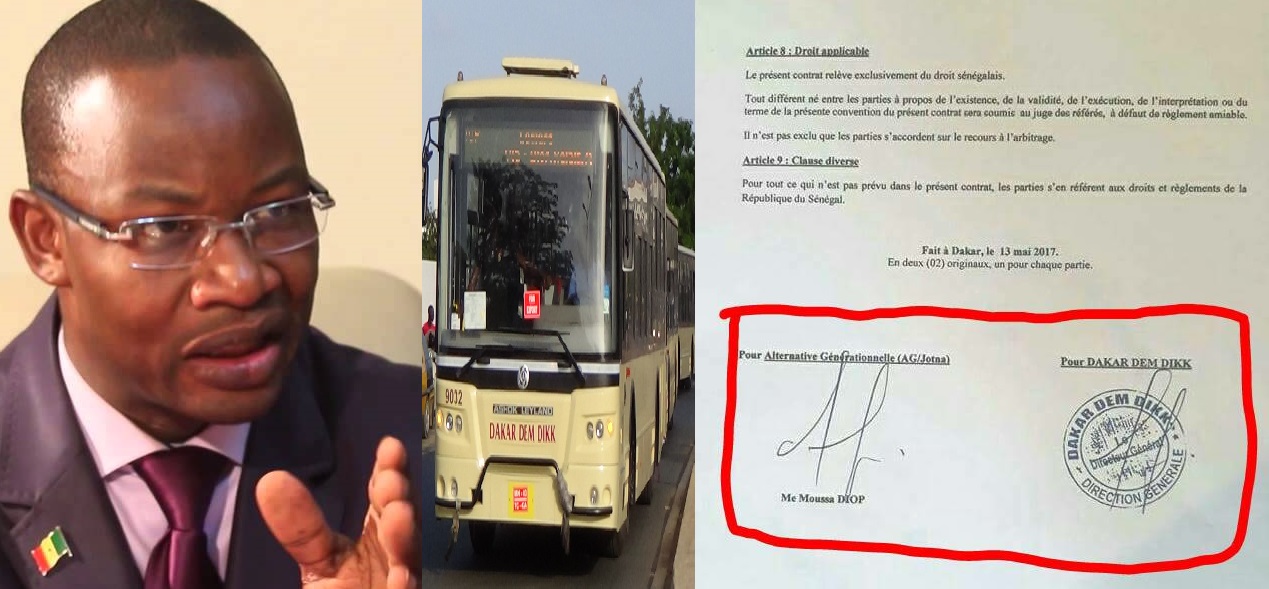 DAKAR DEM DIKK : Quand Me Moussa Diop loue des bus  à... Me Moussa Diop