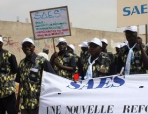 Marche du Saes: les enseignants ont fortement mobilisé ce matin