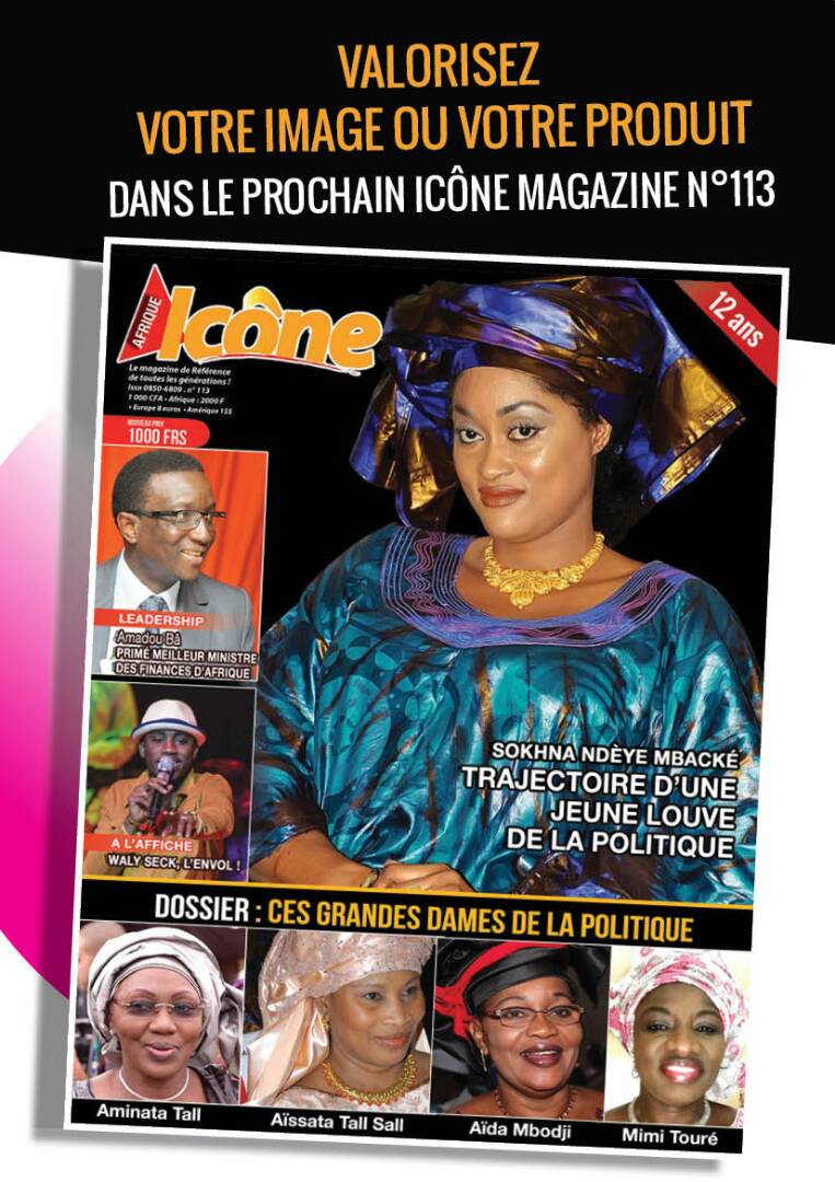 Voici la couverture de votre journal ICONE MAGAZINE N:113