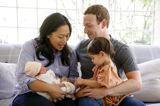 Mark Zuckerberg annonce la naissance de sa seconde fille