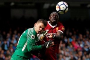 Le coup mortel de Sadio Mané au gardien de City (Rouge)