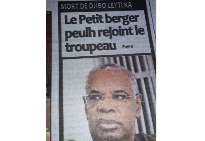 Titre critiqué sur le décès de Djibo Ka: Libération répond à ses détracteurs