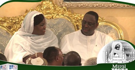 Visite à Touba : Ce que la Première dame a dit à Macky en plein discours